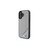 BMW M Perforated Tricolor Line MagSafe Hard Case für Apple iPhone 16 6,1 inch - Grau