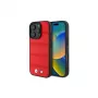 BMW M Collection Perforated and Stitched Line Hardcase für Apple iPhone 16 Pro 6,3 Zoll Rot MagSafe