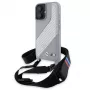 BMW BMHCP16S23PSCCG iPhone 16 6,1 inch Grau Hardcase M Edition Carbon Stripe & Strap