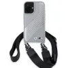 BMW BMHCP16S23PSCCG iPhone 16 6,1 inch Grau Hardcase M Edition Carbon Stripe & Strap
