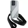 BMW BMHCP16S23PSCCG iPhone 16 6,1 inch Grau Hardcase M Edition Carbon Stripe & Strap
