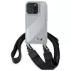 BMW M Edition Carbon Stripe & Strap Hard Case für Apple iPhone 16 Pro 6,3 Zoll - Grau