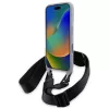 BMW M Edition Carbon Stripe & Strap Hard Case für iPhone 16 Pro Max 6,9 Zoll Grau