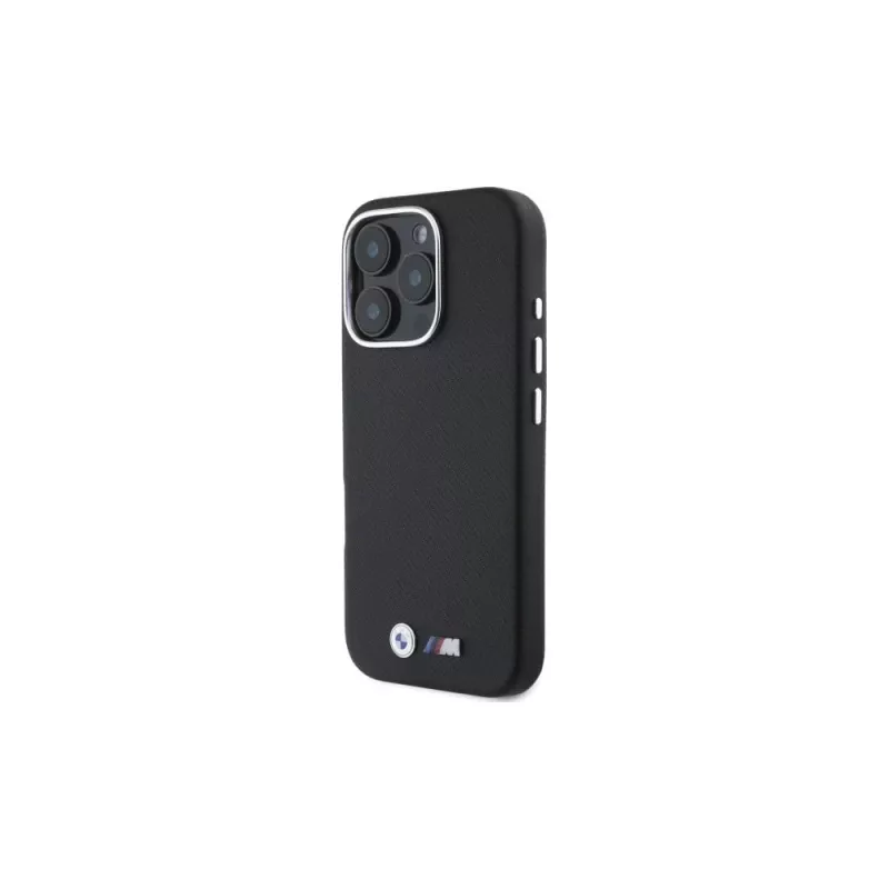 BMW M Edition Kevlar Wrapped Metal Hard Case für Apple iPhone 16 Pro Max 6,9 inch - Schwarz