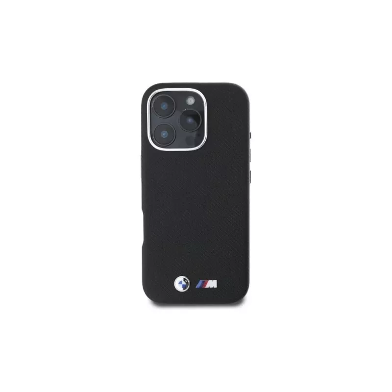 BMW M Edition Kevlar Wrapped Metal Hard Case für Apple iPhone 16 Pro Max 6,9 inch - Schwarz