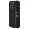BMW BMHMP16L23SHEB iPhone 16 Pro Hard Case Silicone Hexagon Blue Line MagSafe Black