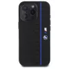 BMW BMHMP16L23SHEB iPhone 16 Pro Hard Case Silicone Hexagon Blue Line MagSafe Black
