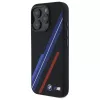 BMW BMHMP16X23SSPK Hardcase Silikon MagSafe Case für iPhone 16 Pro Max 6,9 Zoll Schwarz Random Lines