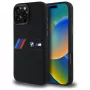 BMW M Collection Silikon-Hardcase mit Mittelstreifen MagSafe für Apple iPhone 16 Pro Max 6,9 inch Schwarz