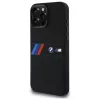 BMW M Collection Silikon-Hardcase mit Mittelstreifen MagSafe für Apple iPhone 16 Pro Max 6,9 inch Schwarz