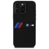 BMW M Collection Silikon-Hardcase mit Mittelstreifen MagSafe für Apple iPhone 16 Pro Max 6,9 inch Schwarz