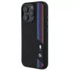 BMW M Collection Hardcase Silicone Cut Tricolor Lines MagSafe für Apple iPhone 16 Pro Max 6,9 Zoll Schwarz