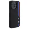 BMW M Collection Hardcase Silicone Cut Tricolor Lines MagSafe für Apple iPhone 16 Pro Max 6,9 Zoll Schwarz