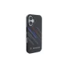 BMW BMHCP16M23HTRAK Hardcase für iPhone 16 Plus 6,7 Zoll Schwarz Motorsport IML Random Stripes