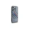 BMW Motorsport Hard Case für iPhone 16 Pro 6,3 inch Grau IML Random Stripes