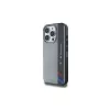 BMW Motorsport Hard Case für Apple iPhone 16 Pro 6,3 Zoll Grau IML Vertical Stripe