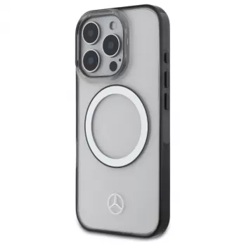 Mercedes-Benz iPhone 16 Pro Max 6,9 Zoll Transparente Hartschale mit gedrucktem Logo und MagSafe
