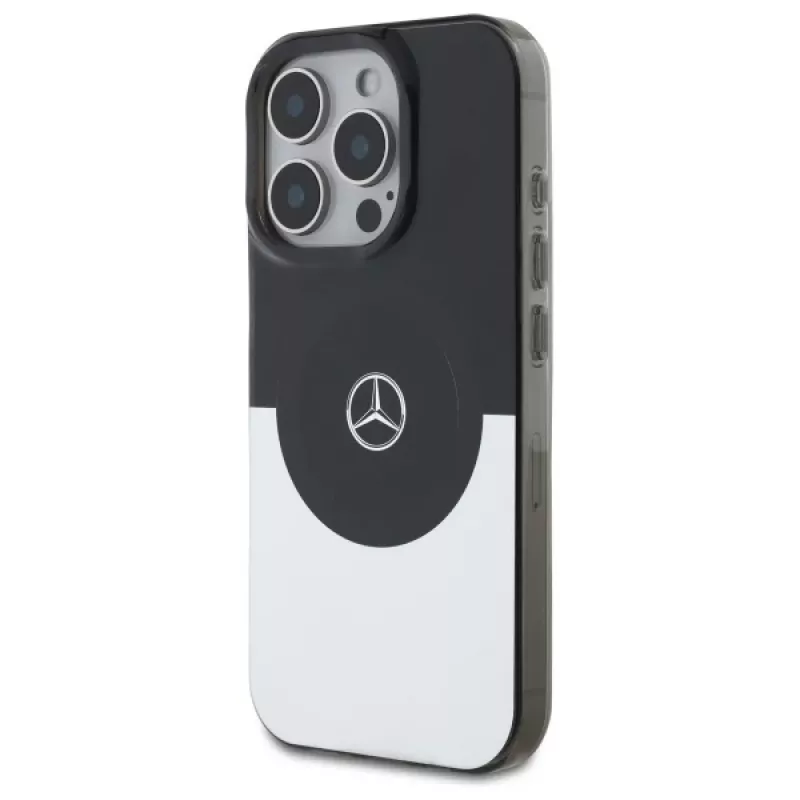 Mercedes-Benz MEHMP16L23HBIGK Hardcase Double Layer BiColor MagSafe für iPhone 16 Pro 6.3 Schwarz/Silber