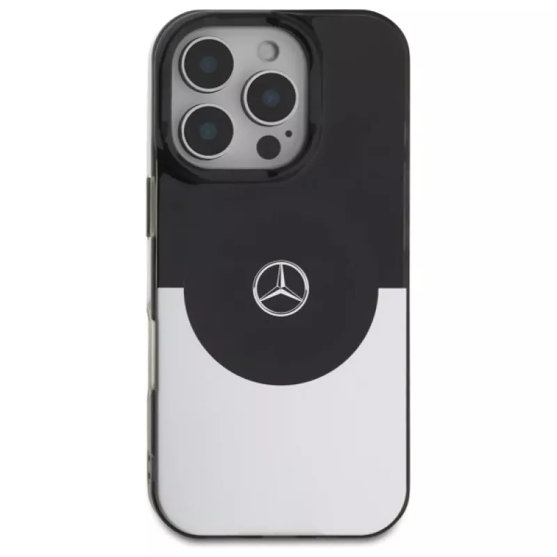 Mercedes-Benz MEHMP16L23HBIGK Hardcase Double Layer BiColor MagSafe für iPhone 16 Pro 6.3 Schwarz/Silber