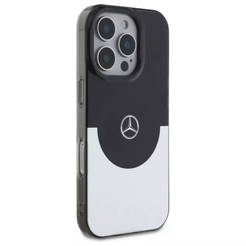 Mercedes-Benz MEHMP16L23HBIGK Hardcase Double Layer BiColor MagSafe für iPhone 16 Pro 6.3 Schwarz/Silber