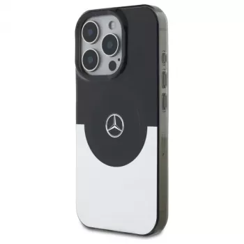 Mercedes-Benz MEHMP16X23HBIGK iPhone 16 Pro Max 6,9 Zoll Hardcase Doppelschicht Zweifarbig MagSafe Schwarz/Silber