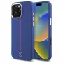 MERCEDES-BENZ MEHMP16X23SUMRV iPhone 16 Pro Max 6.9 Navy Blue Hardcase Silicone Red Stripe MagSafe