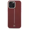 Mercedes-Benz Silikonhülle für iPhone 16 Pro Max 6,9 inch Rot mit weißem Streifen MagSafe