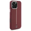 Mercedes-Benz Silikonhülle für iPhone 16 Pro Max 6,9 inch Rot mit weißem Streifen MagSafe
