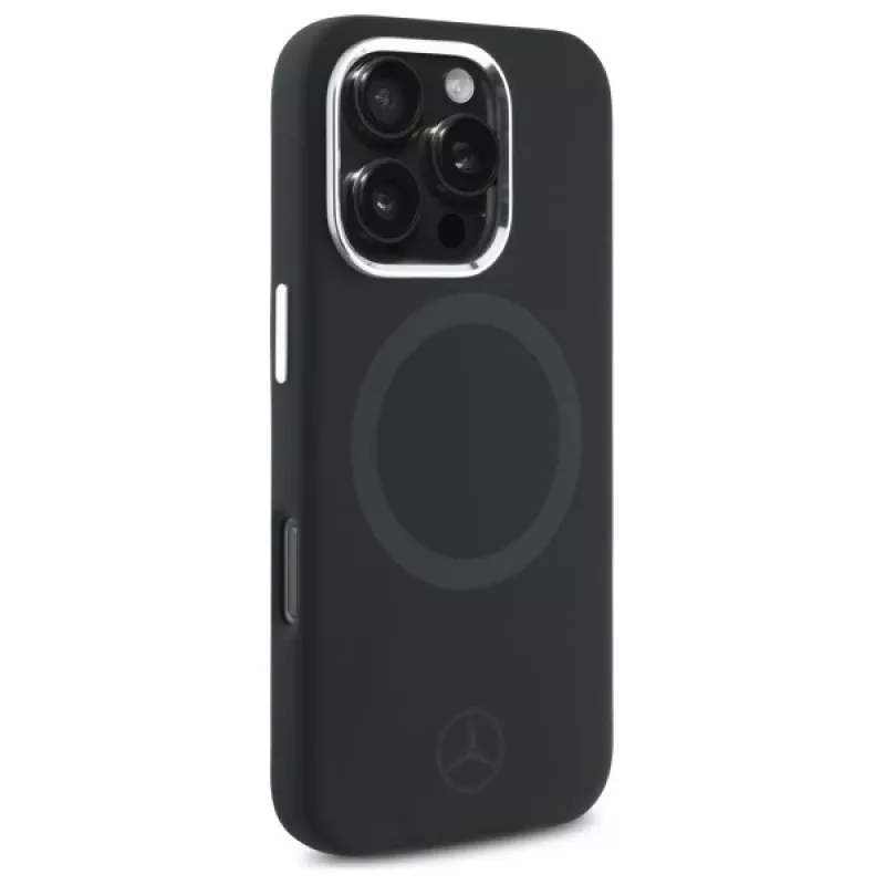 Mercedes-Benz MEHMP16L23SUTTK iPhone 16 Pro 6,3 Zoll Black Hardcase Silikon Tonal Logo MagSafe