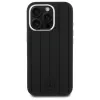 Mercedes-Benz iPhone 16 Pro Max 6,9 inch Silikon-Hardcase mit vertikalen Tonstreifen und MagSafe - Schwarz