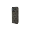 Guess 4G Ring Classic Logo MagSafe Case für iPhone 16 Pro (Braun)