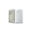 Guess Saffiano Peony Classic Logo MagSafe Case für iPhone 16 (Gold)