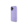 Guess GUHMP16MPSAPSMEU iPhone 16 Plus 6,7 Zoll Lila Hardcase Saffiano Peony Classic Logo MagSafe
