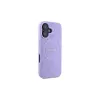 Guess GUHMP16MPSAPSMEU iPhone 16 Plus 6,7 Zoll Lila Hardcase Saffiano Peony Classic Logo MagSafe
