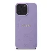 Guess GUHMP16XPSAPSMEU iPhone 16 Pro Max 6,9 Zoll Lila Hardcase Saffiano Peony Classic Logo MagSafe