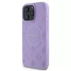 Guess GUHMP16XPSAPSMEU iPhone 16 Pro Max 6,9 Zoll Lila Hardcase Saffiano Peony Classic Logo MagSafe