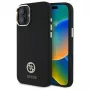 Guess GUHCP16SM4DGPK iPhone 16 6,1 Zoll Schwarz Hardcase Silikon Logo Strass 4G