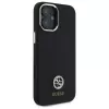 Guess GUHCP16SM4DGPK iPhone 16 6,1 Zoll Schwarz Hardcase Silikon Logo Strass 4G