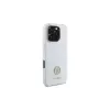 Guess GUHCP16LM4DGPH iPhone 16 Pro 6,3 Zoll Weiße Silikon-Hülle mit Strass-Logo 4G