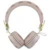 Guess Peony Script Round Shape Kabellose Over-Ear-Kopfhörer mit ENC, Braun