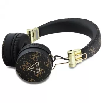 Guess 4G Triangle Round Shape kabellose Kopfhörer, Bluetooth, ENC, Schwarz