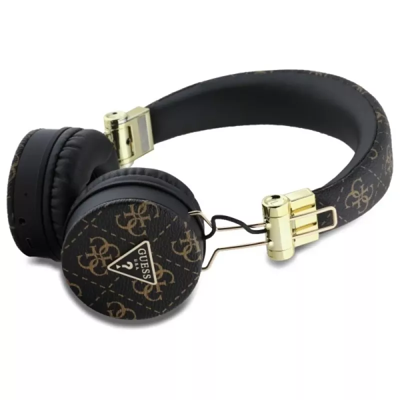 Guess 4G Triangle Round Shape kabellose Kopfhörer, Bluetooth, ENC, Schwarz