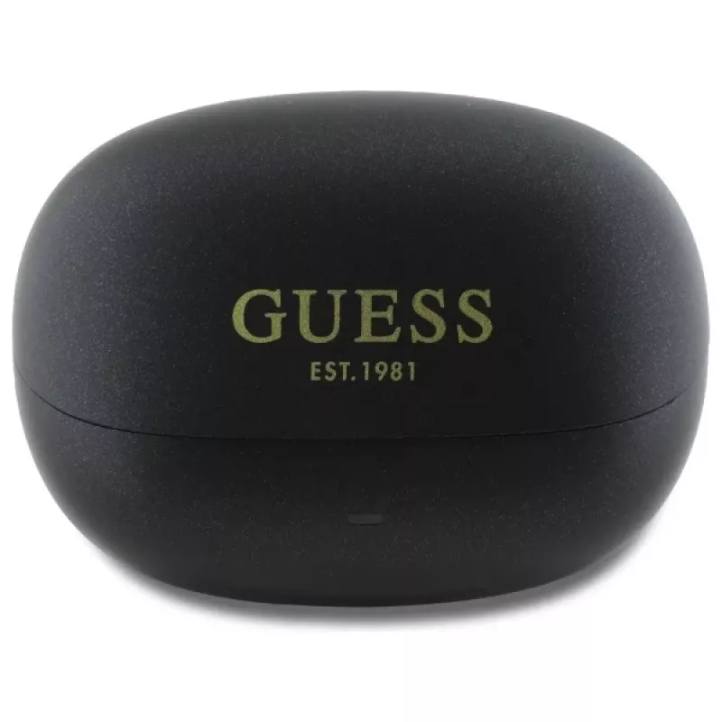 Guess Capsule Printed Logo - Bluetooth TWS ANC & ENC Ohrhörer mit Ladecase (Schwarz)