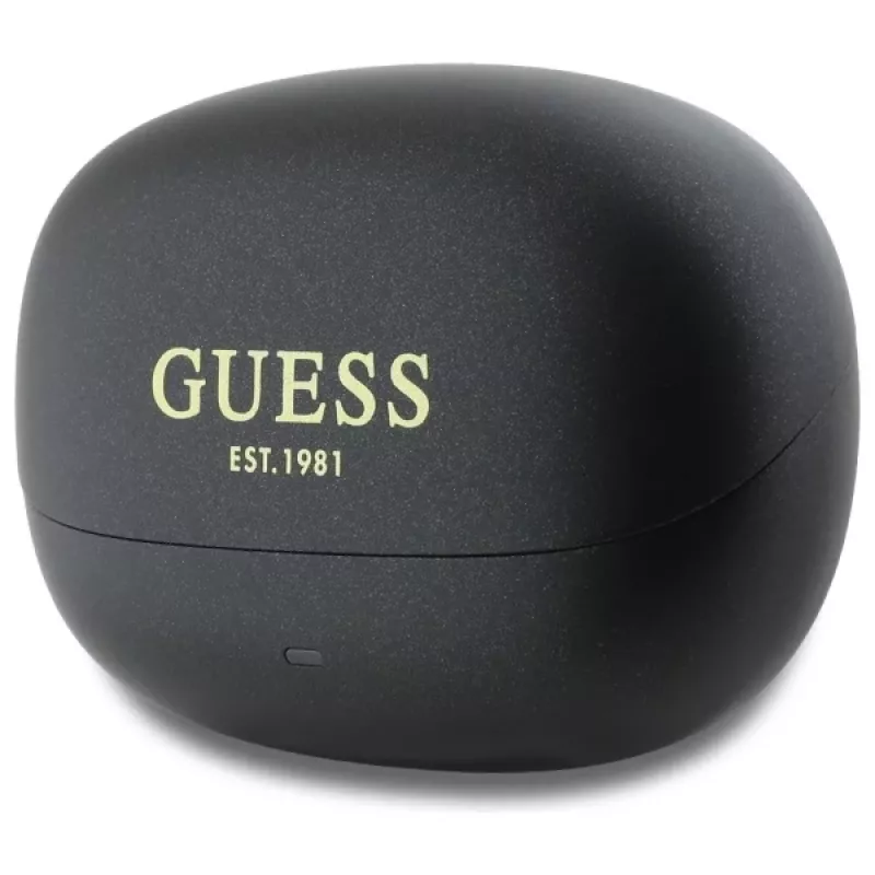 Guess Capsule Printed Logo - Bluetooth TWS ANC & ENC Ohrhörer mit Ladecase (Schwarz)