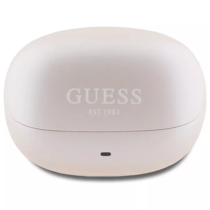 Guess Capsule Printed Logo – Bluetooth TWS ANC & ENC Kopfhörer + Ladeetui (Pink)