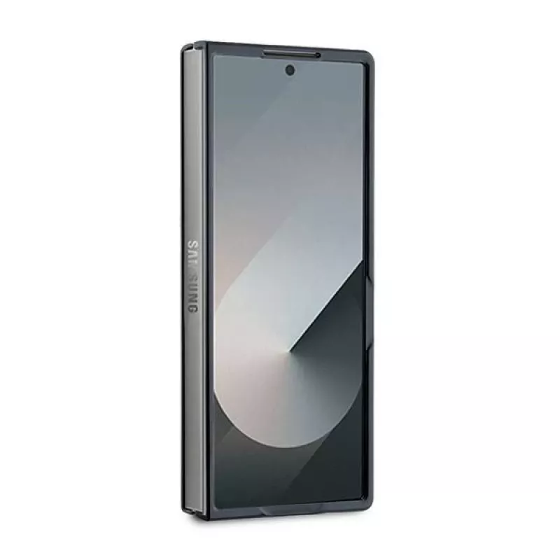 DKNY DKHMZFD6PSOSPW Samsung Galaxy Z Fold6 Back Cover Braun Wiederholungsmuster unterer Streifen