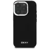 DKNY DKHMP16LPSCMCLK Hardcase für iPhone 16 Pro 6,3 Zoll Schwarz Schlichtes Silber-Logo MagSafe