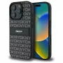 DKNY DKHCP16XPRTHSLK Hard Case für iPhone 16 Pro Max 6,9 Zoll Schwarz mit tonalem Streifen-Texturmuster
