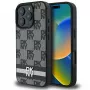 DKNY DKHCP16XPCPTSSK Hard Case für iPhone 16 Pro Max 6,9 Zoll Schwarz Karomuster & bedruckte Streifen
