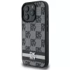 DKNY DKHCP16XPCPTSSK Hard Case für iPhone 16 Pro Max 6,9 Zoll Schwarz Karomuster & bedruckte Streifen
